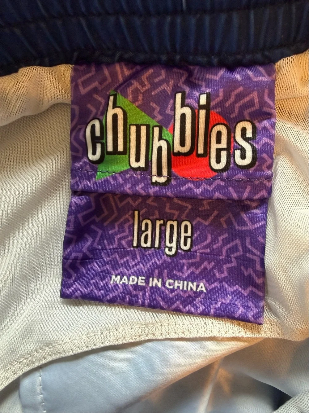 Chubbies Aztec Blue Mesh Lined Swim Trunks/Shorts